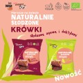 Krówki Karmel i Daktyl Słodzone Agawą bezmleczne bezglutenowe BIO 150g - Super Krówka