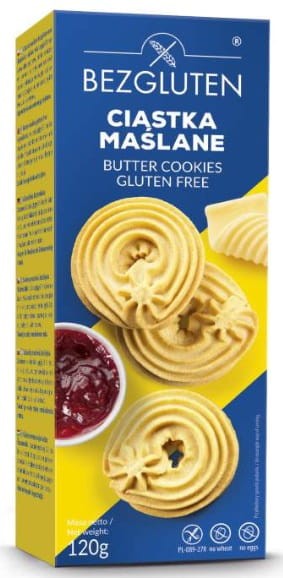 Ciastka Maślane bezglutenowe 120g - Bezgluten