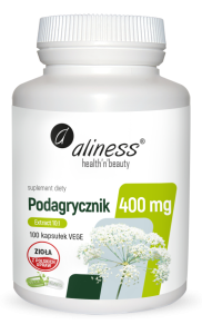 Podagrycznik 400mg Ekstrakt 10:1 100 Kapsułek - Aliness