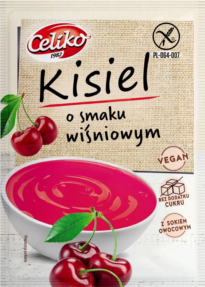 Kisiel Wiśniowy bezglutenowy 40g - Celiko