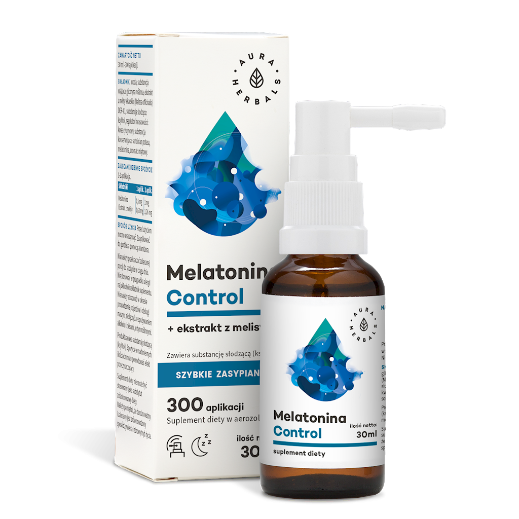 Melatonina Control + Melisa Aerozol 30ml - Aura Herbals