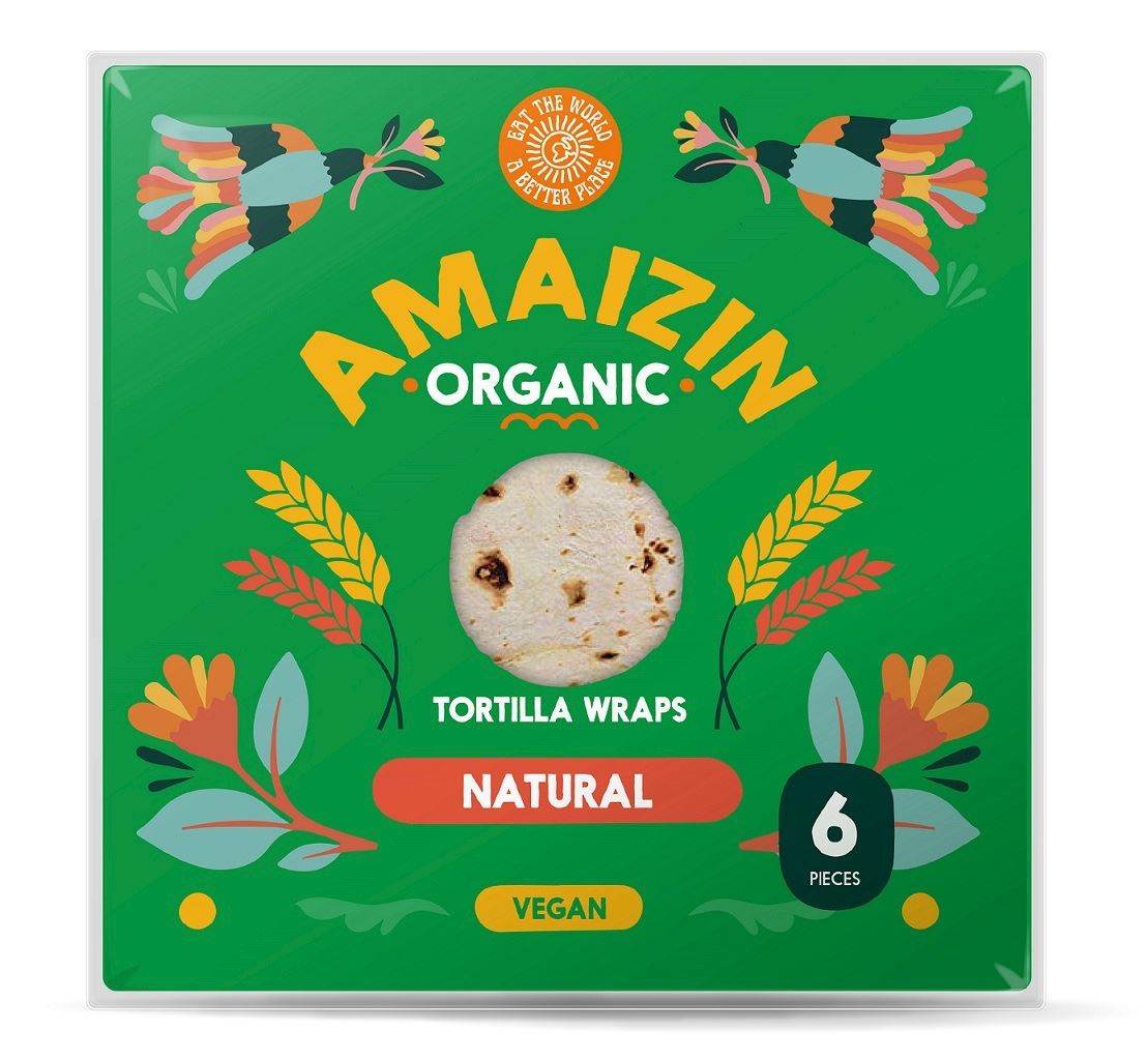 Tortilla Pszenna 6 sztuk BIO 240g - Amaizin