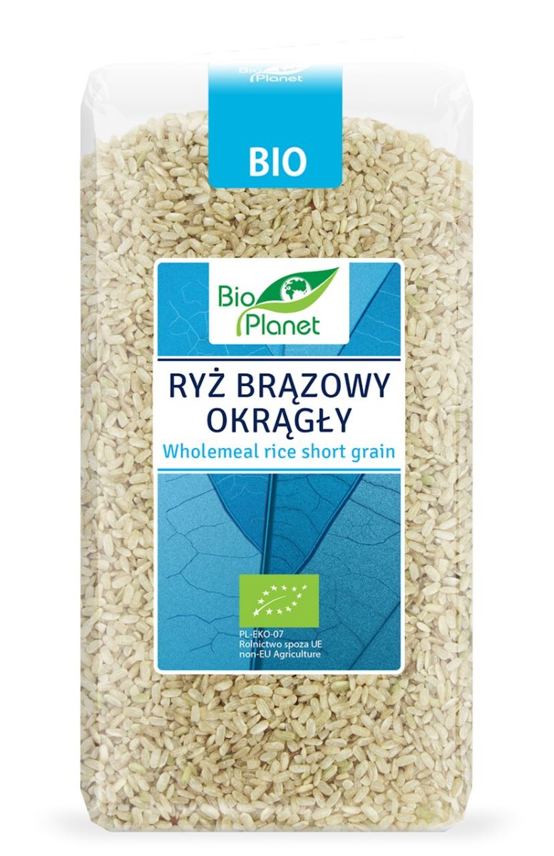 Ryż Brązowy Okrągły BIO 500g - Bio Planet