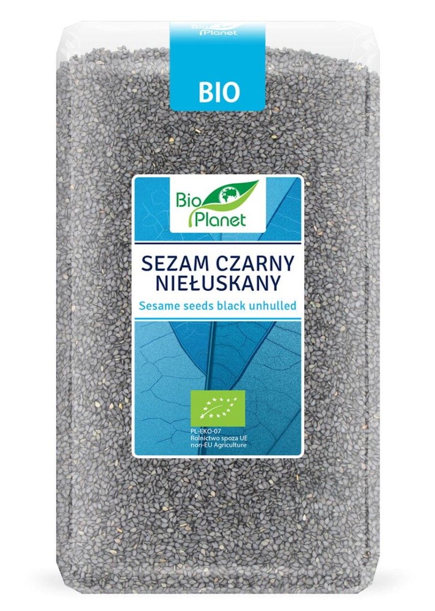 Sezam Czarny Niełuskany BIO 1kg - Bio Planet