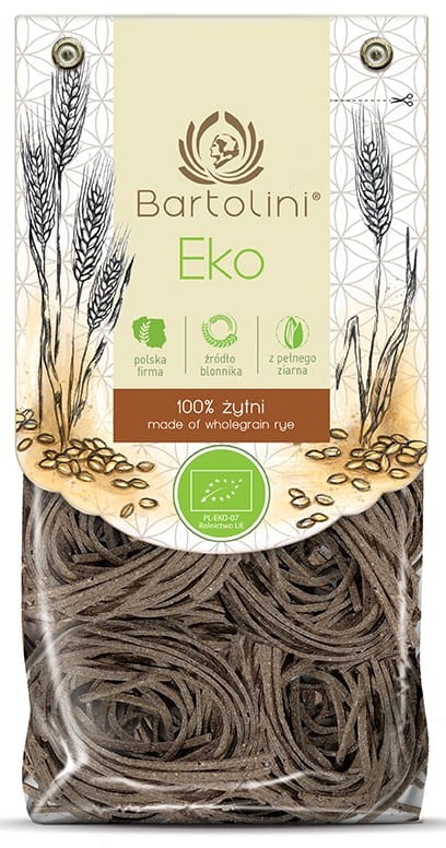 Makaron Żytni Gniazda BIO 250g - Bartolini
