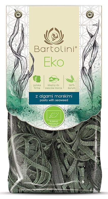 Makaron Durum z Algami Morskimi Gniazda BIO 250g - Bartolini
