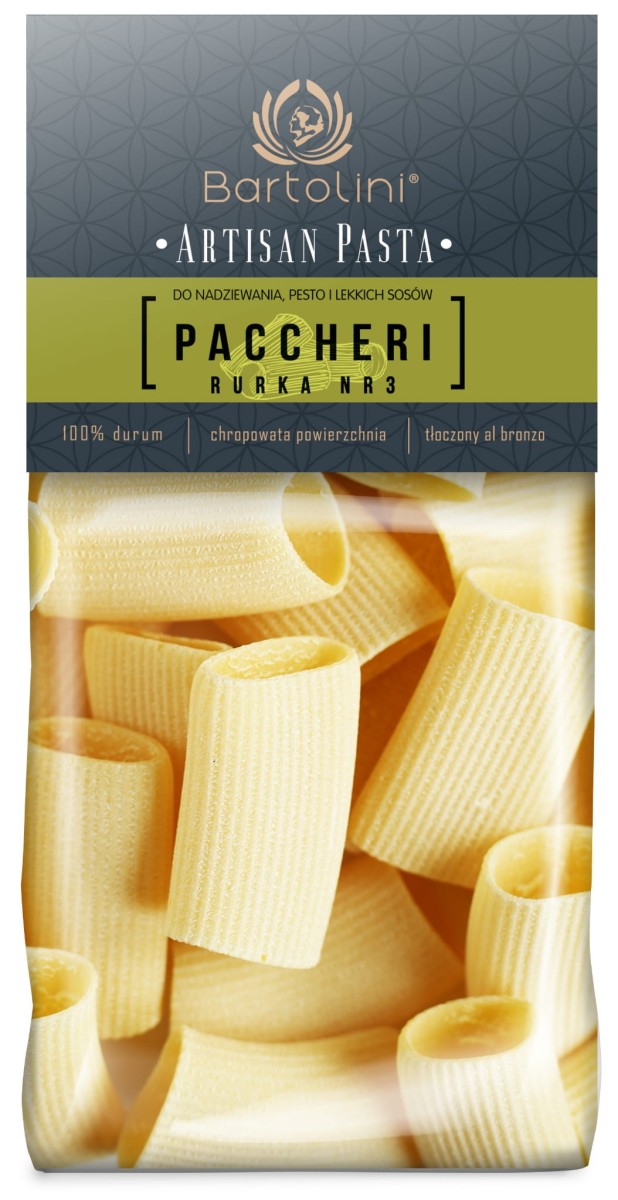 Makaron Durum Artisan Rurka Paccheri 300g - Bartolini