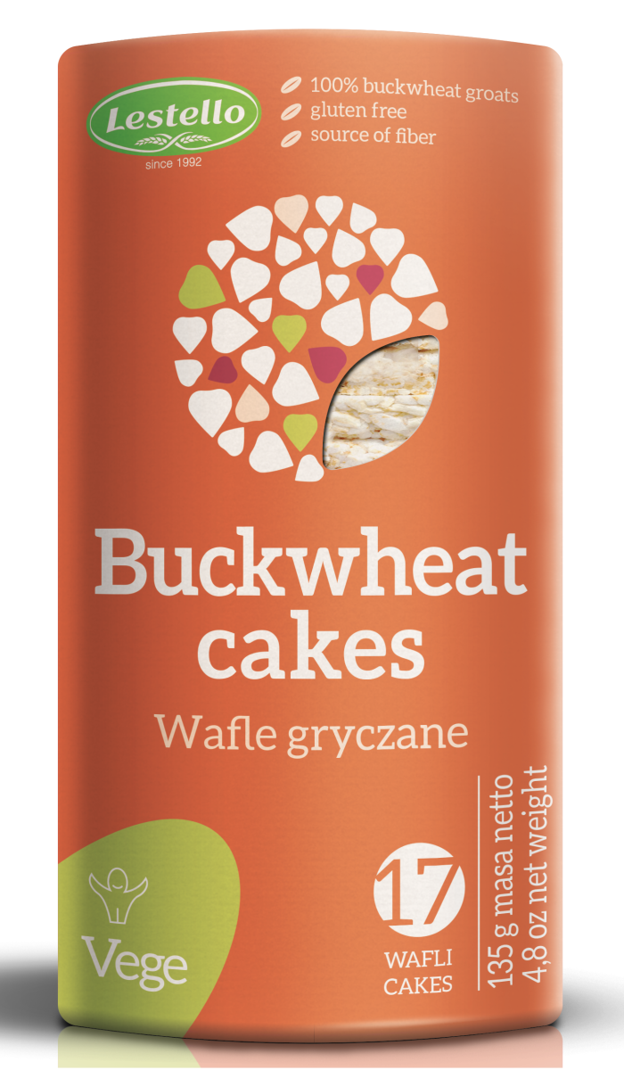 Wafle Gryczane bezglutenowe 135g - Lestello