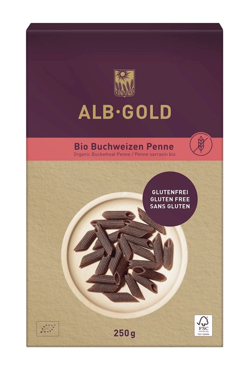 Makaron Gryczany Penne bezglutenowy BIO 250g - Alb Gold