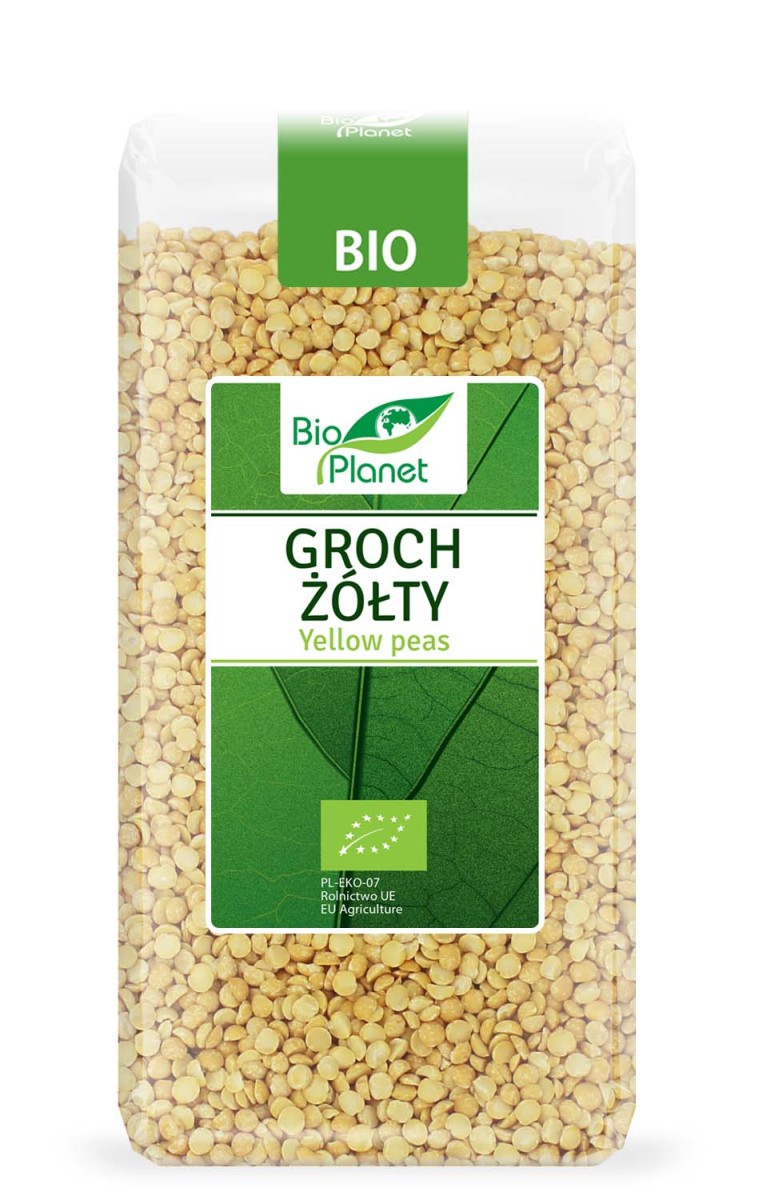 Groch Żółty Połówki BIO 400g - Bio Planet