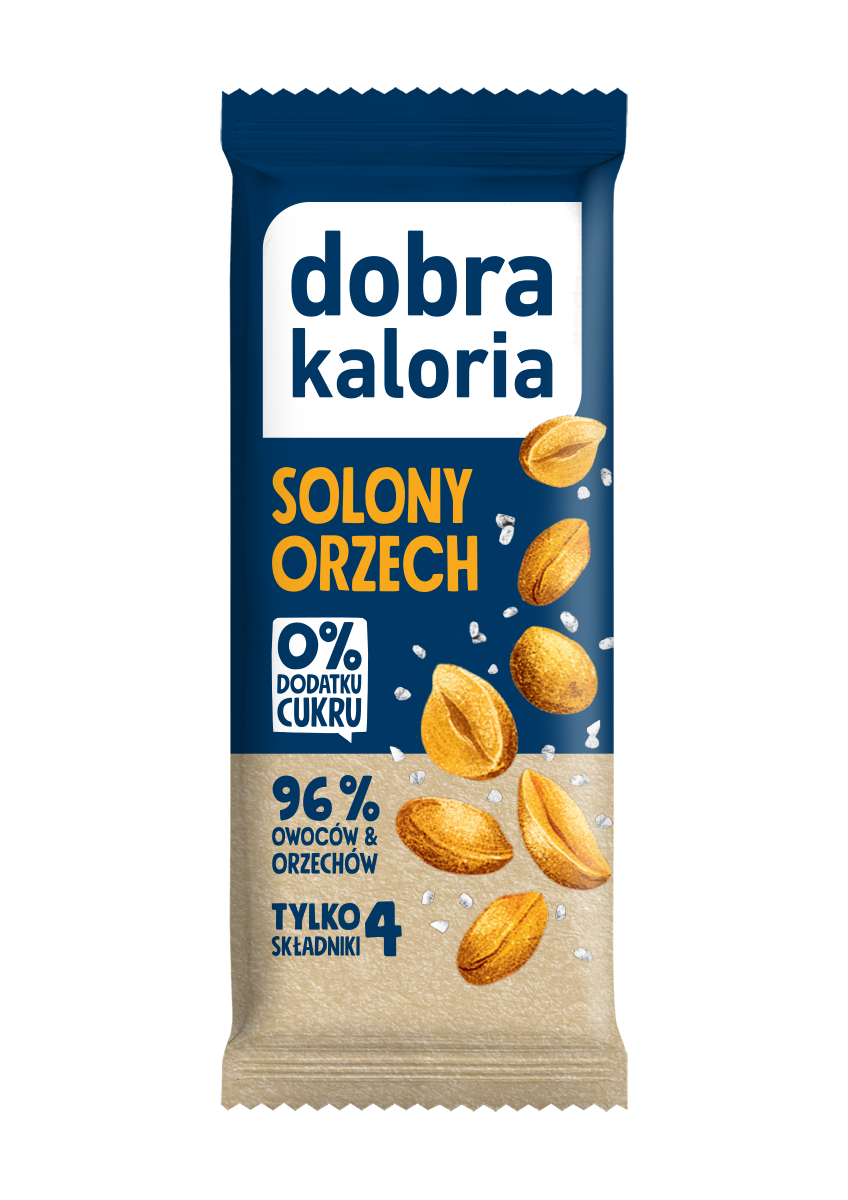 Baton Owocowy Solony Orzech 35g - Dobra Kaloria