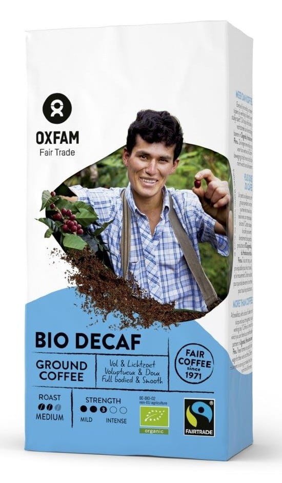 Kawa Mielona bezkofeinowa Arabica Peru Fair Trade BIO 250g - Oxfam
