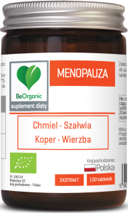 Menopauza Suplement Diety BIO 450mg 100 Tabletek - BeOrganic