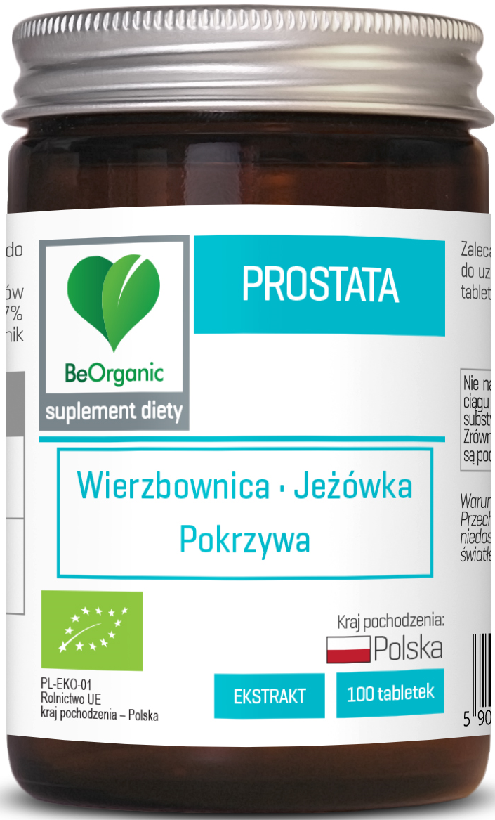 Prostata Suplement Diety BIO 400mg 100 Tabletek - BeOrganic