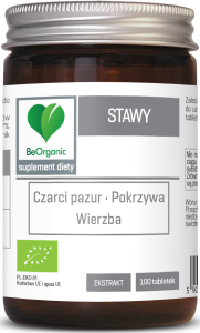 Stawy Suplement Diety BIO 400mg 100 Tabletek - BeOrganic