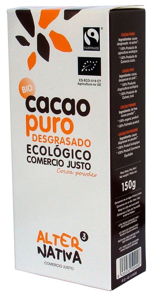 Kakao w Proszku Fair Trade bezglutenowe BIO 150g - Alternativa