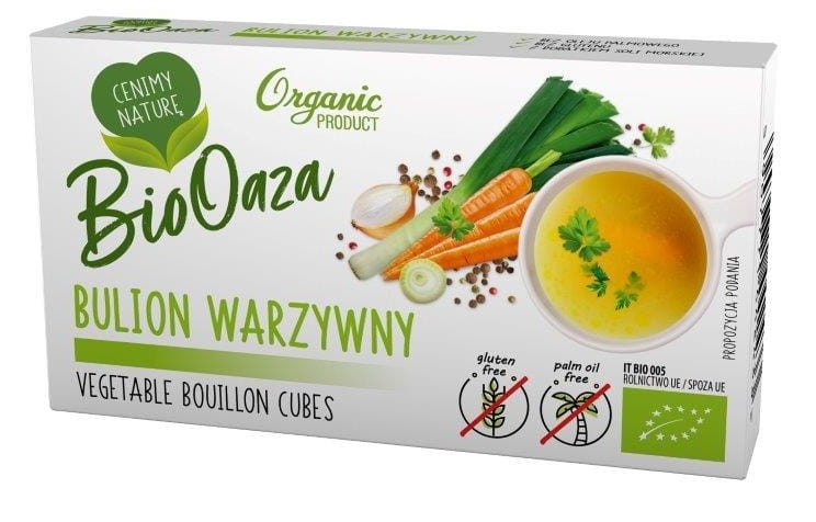 Kostka Rosołowa Warzywna bezglutenowa BIO 66g - BioOaza