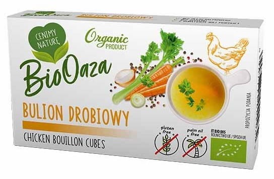 Kostka Rosołowa Drobiowa BIO 66g - BioOaza