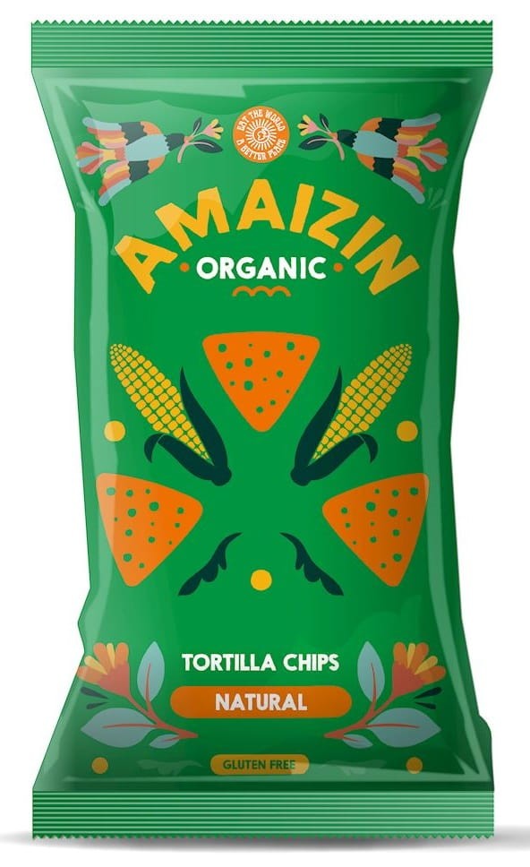 Chipsy Kukurydziane Solone bezglutenowe BIO 250g - Amaizin
