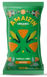 Chipsy Kukurydziane Solone bezglutenowe BIO 250g - Amaizin