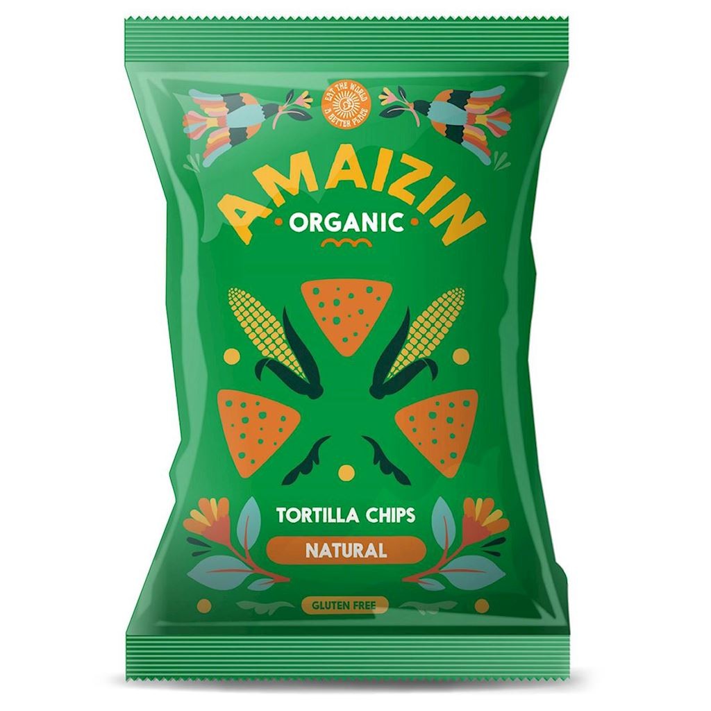 Chipsy Kukurydziane Solone bezglutenowe BIO 150g - Amaizin