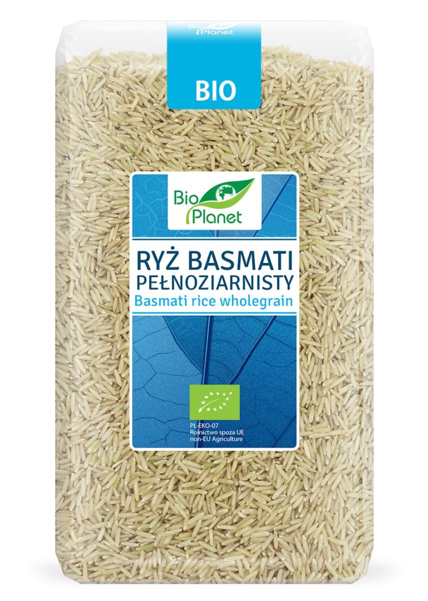 Ryż Basmati Pełnoziarnisty BIO 1kg - Bio Planet