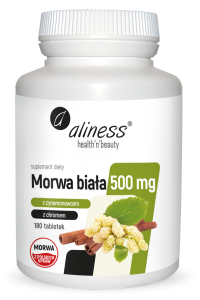 Morwa Biała 500mg 180 Tabletek - Aliness