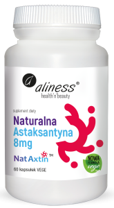 Naturalna Astaksantyna 8mg 60 Kapsułek Wegańskich - Aliness