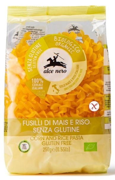 Makaron Kukurydziano Ryżowy Fusilli bezglutenowy BIO 250g - Alce Nero