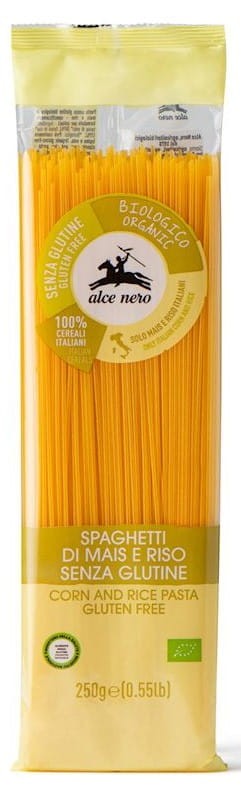 Makaron Spaghetti Kukurydziano Ryżowy bezglutenowy BIO 250g - Alce Nero