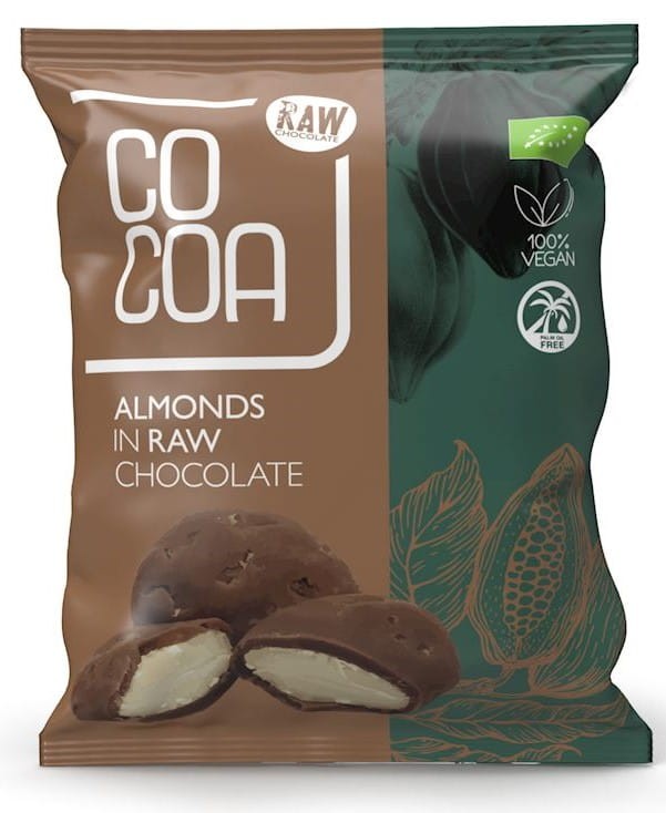 Migdały w Surowej Czekoladzie BIO 70g - Cocoa