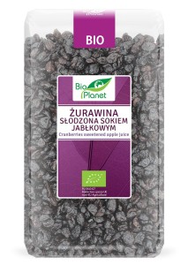 Żurawina Słodzona Sokiem Jabłkowym BIO 1kg - Bio Planet