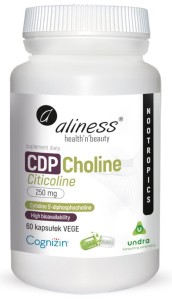 CDP Choline (Citicoline) 250mg 60 kapsułek - Aliness