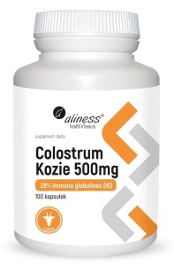 Colostrum Kozie IG 28% 500mg 100 kapsułek - Aliness