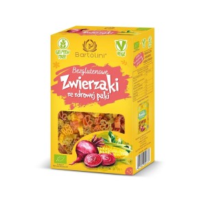 Makaron Kukurydziany Zwierzaki Dla Dzieci bezglutenowy BIO 250g - Bartolini