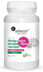 Ekstrakt z Nasion Ostropestu 190mg + Karczoch 100 kapsułek - Aliness