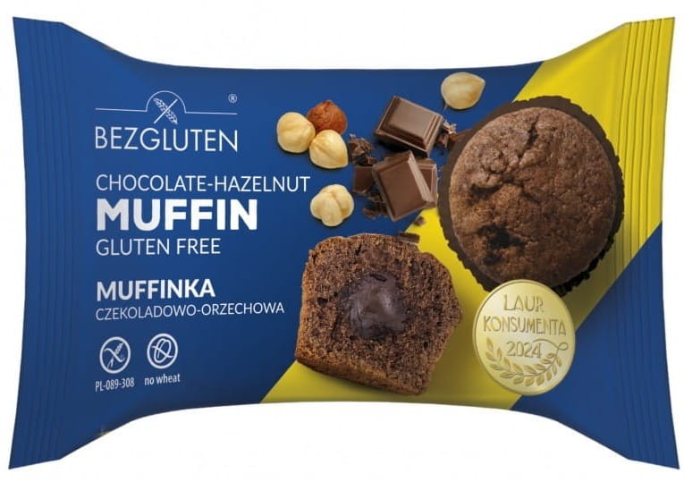 Muffinka Czekoladowo-Orzechowa bezglutenowa 60g - Bezgluten