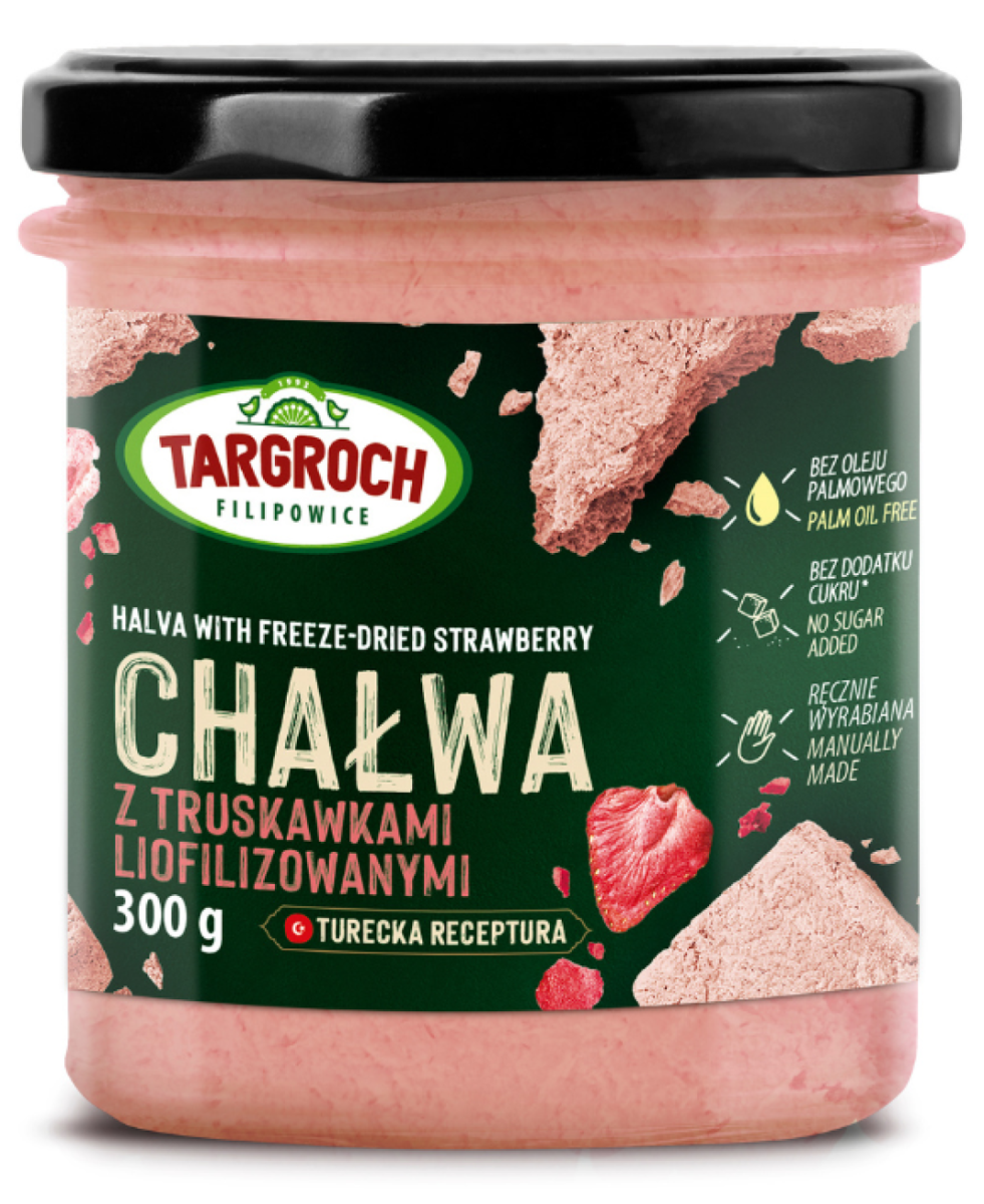 Chałwa z Truskawkami bez dodatku cukru 300g - Targroch