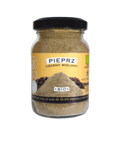 Pieprz Czarny Mielony bezglutenowy BIO 100g - Pięć Przemian