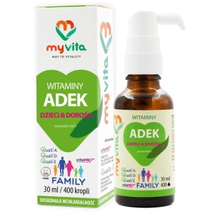Witamina ADEK Family Dzieci&Dorośli krople 30ml - MyVita