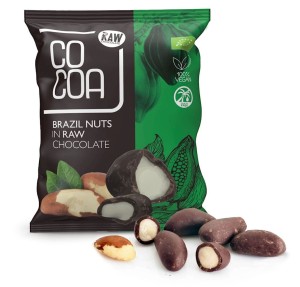 Orzechy Brazylijskie w Surowej Czekoladzie BIO 70g - Cocoa