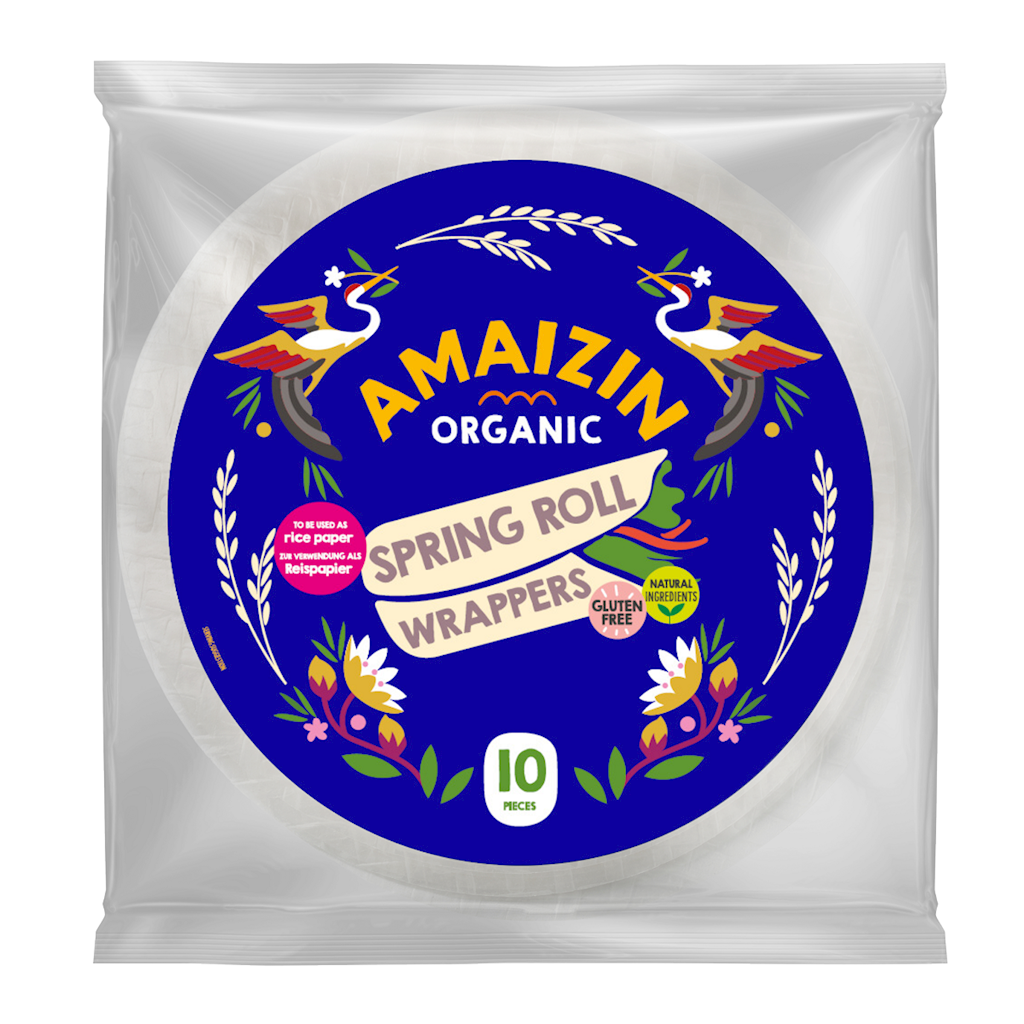 Papier na Spring Rollsy i Sajgonki bezglutenowy BIO 10 sztuk 100g - Amaizin