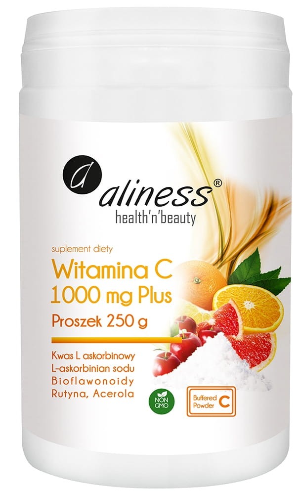 Witamina C Buforowana 1000mg Plus proszek 250g - Aliness