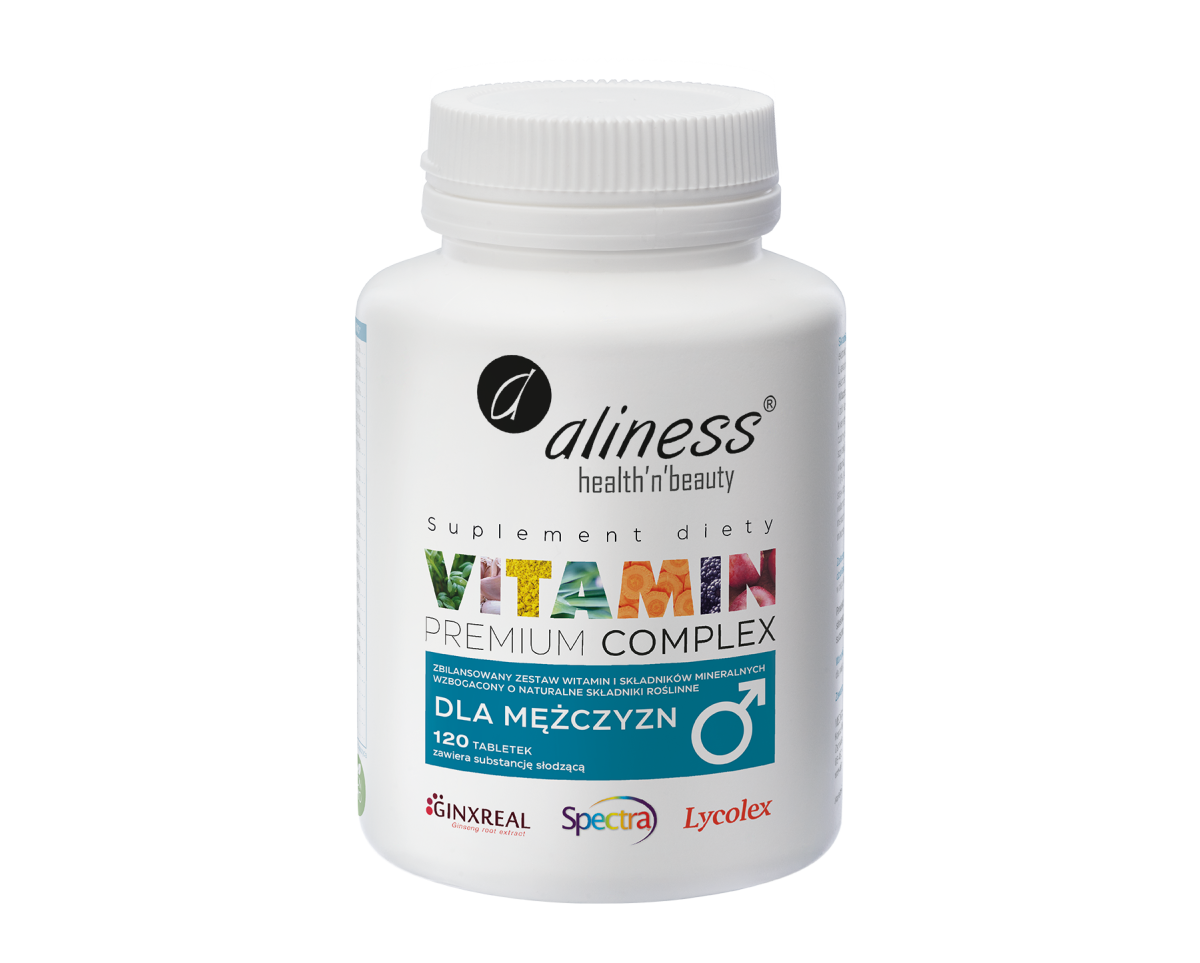 Premium Vitamin Complex dla Mężczyzn 120 tabletek - Aliness