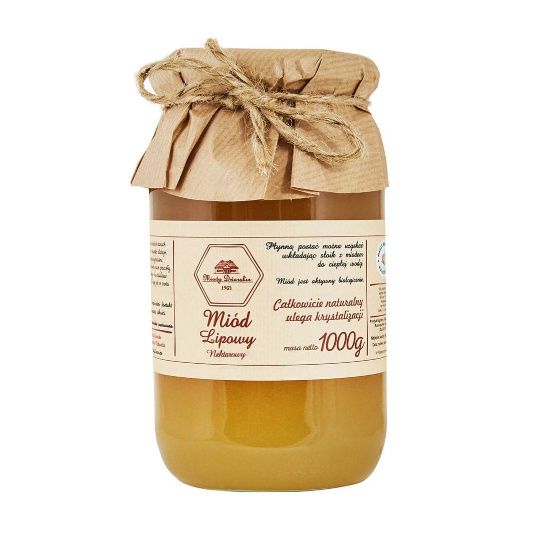 Miód Lipowy Nektarowy 1kg - Miody Dworskie