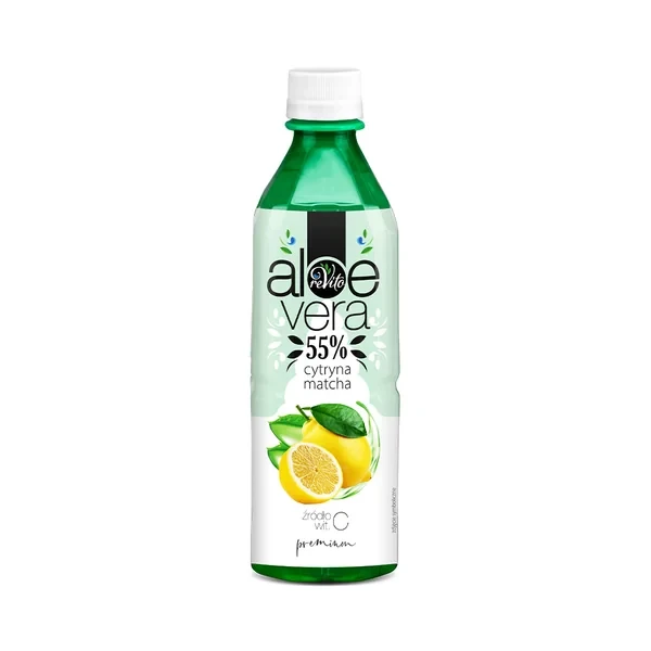 Napój Aloesowy Aloe Vera Lemon Matcha 500ml - ReVito