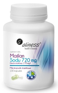 Maślan Sodu 720mg 100 Kapsułek Wegańskich - Aliness