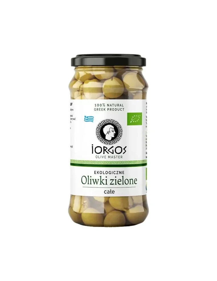Oliwki Zielone Całe BIO 360g (220g) - Iorgos