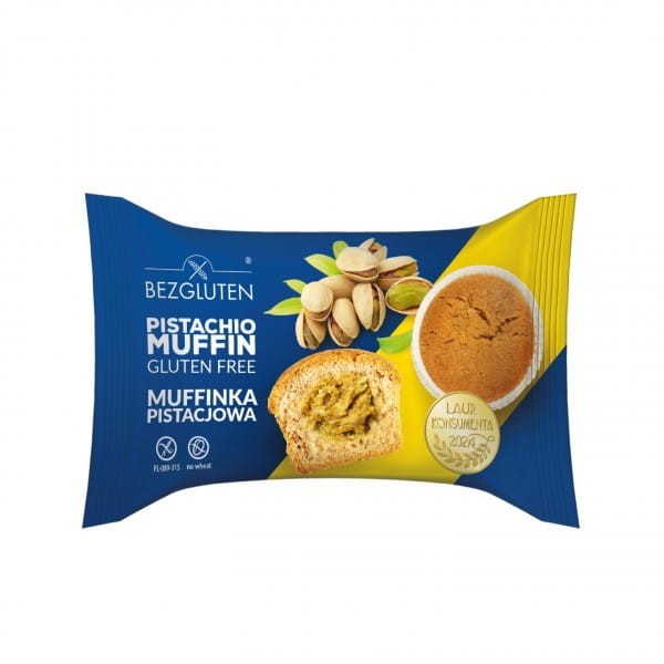 Muffinka Pistacjowa bezglutenowa 60g - Bezgluten
