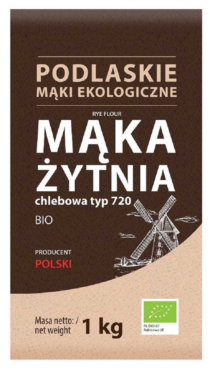 Mąka Żytnia Chlebowa Typ 720 BIO 1kg - Bio Life (Mąki Podlaskie)